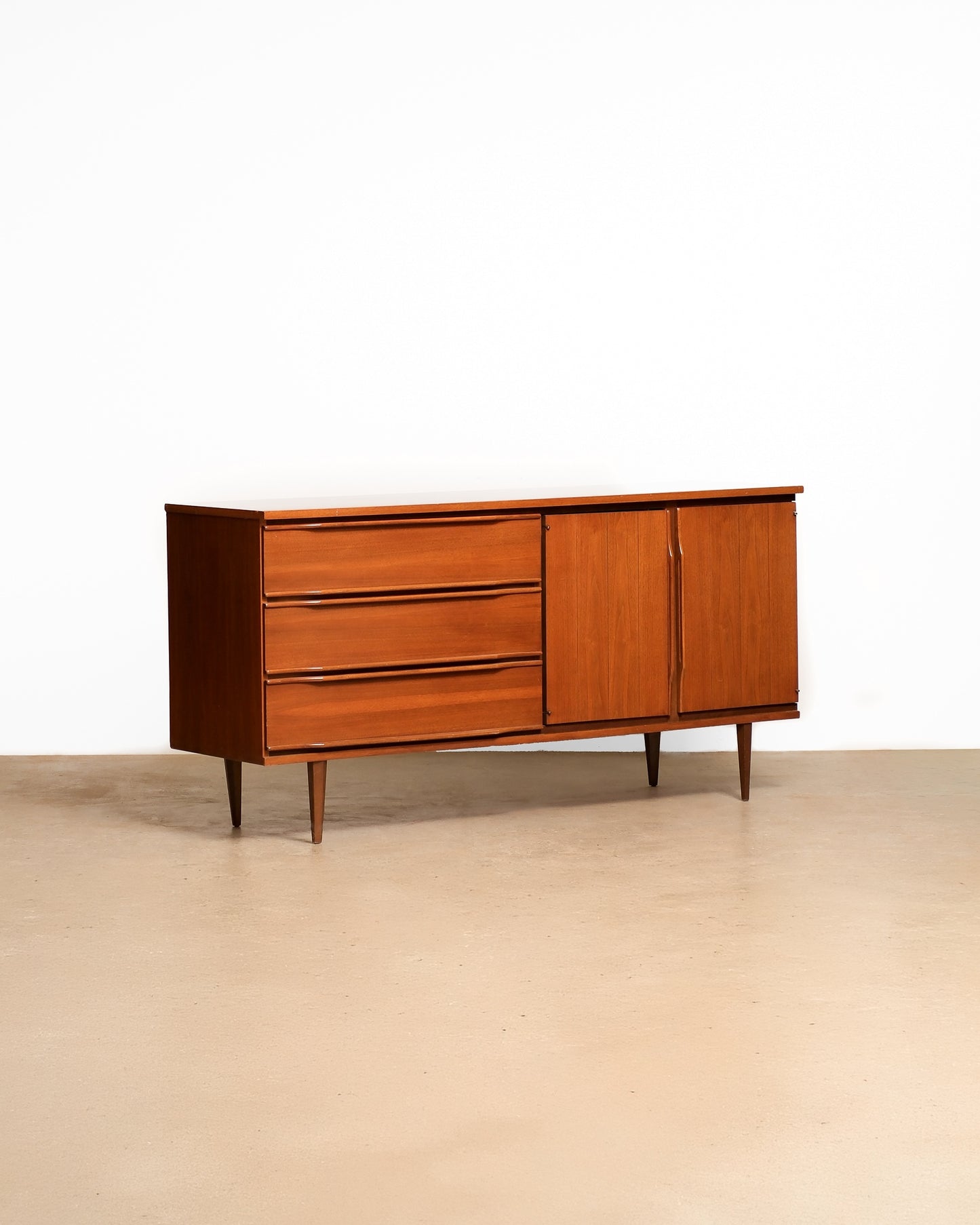MCM Modernist Restored Walnut Sideboard