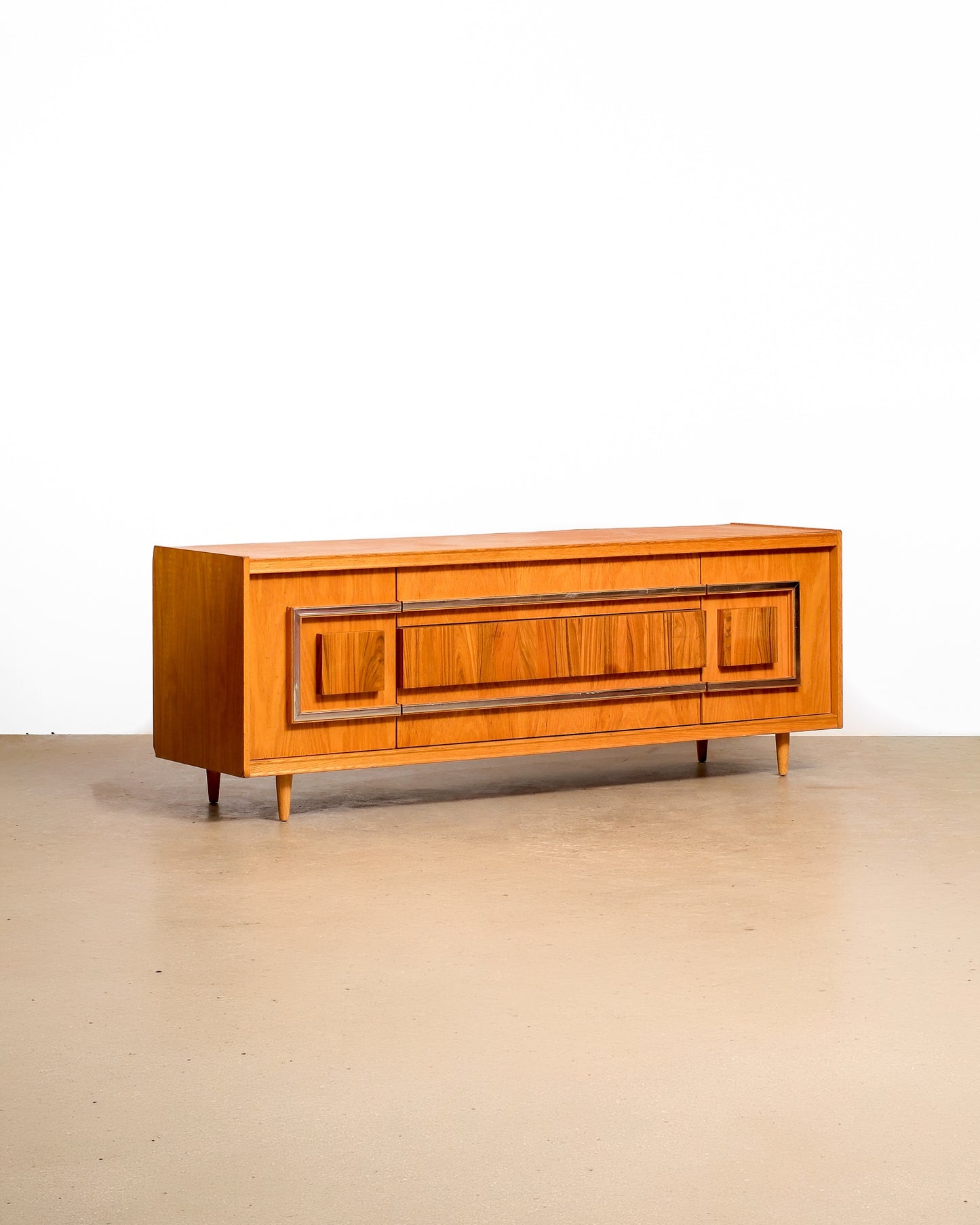 MCM Vintage Oak & Rosewood Credenza