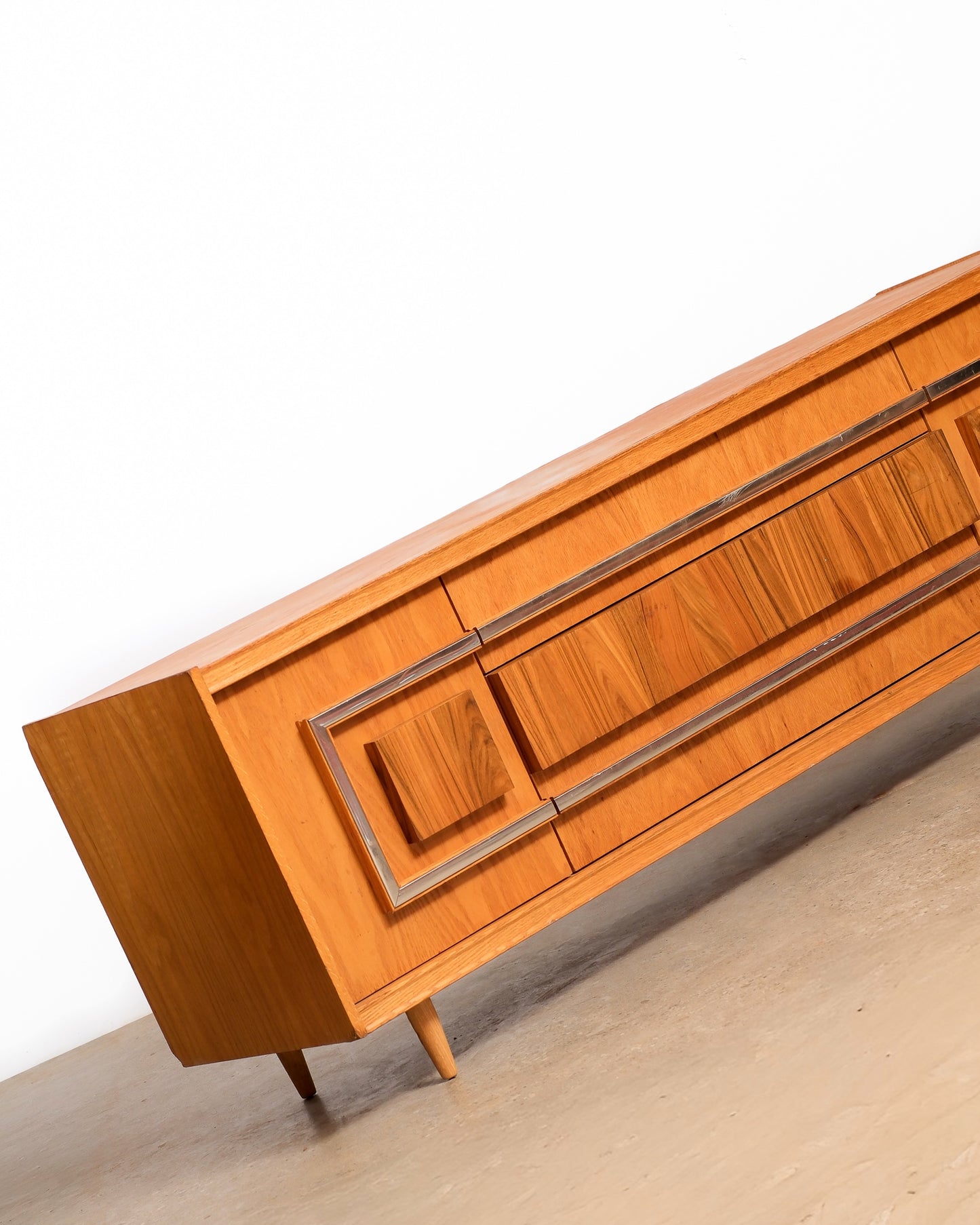 MCM Vintage Oak & Rosewood Credenza