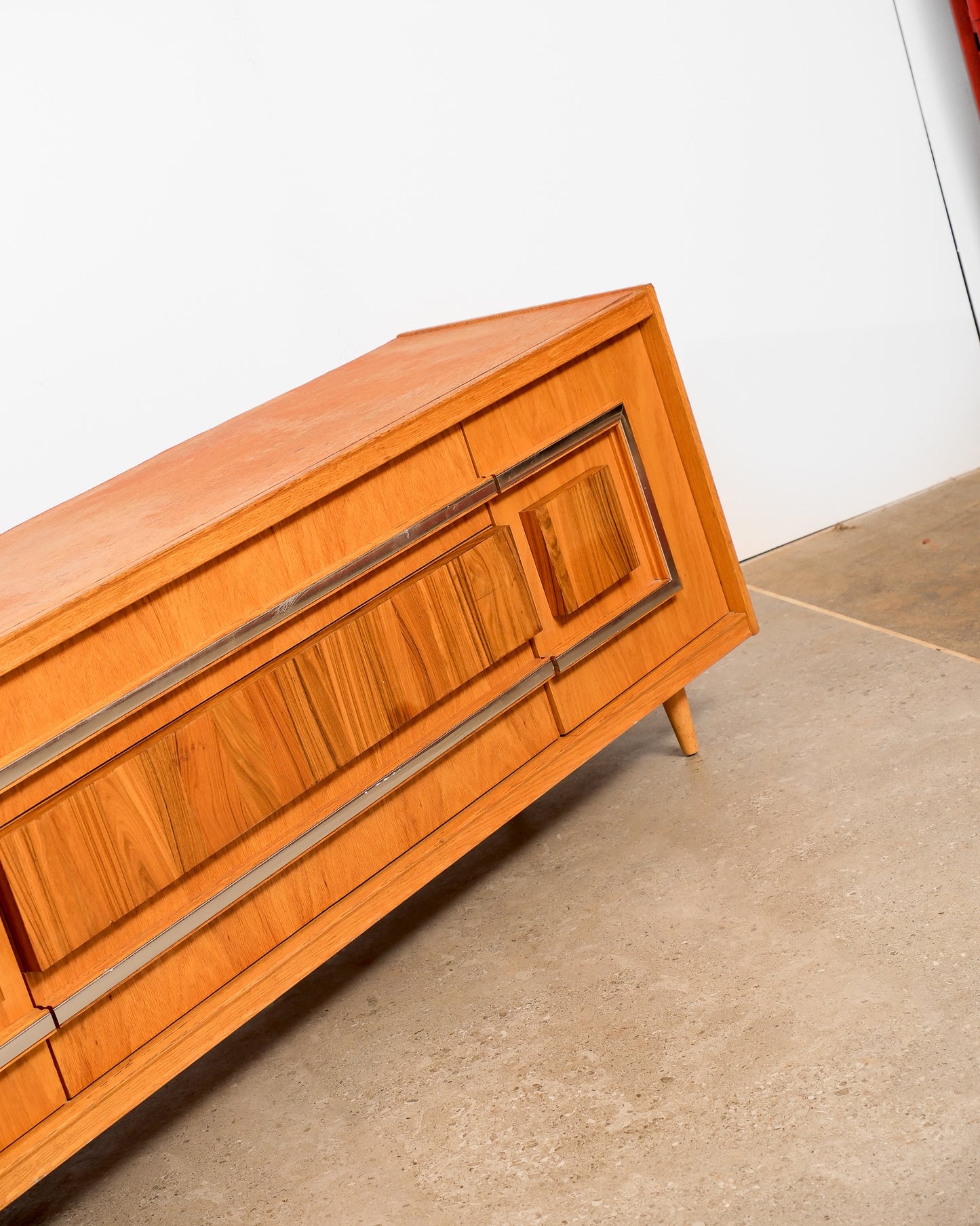 MCM Vintage Oak & Rosewood Credenza