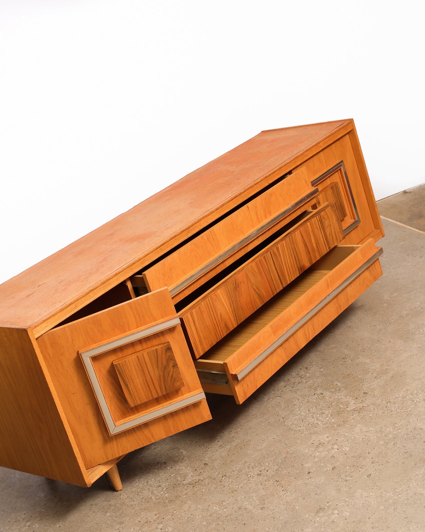 MCM Vintage Oak & Rosewood Credenza