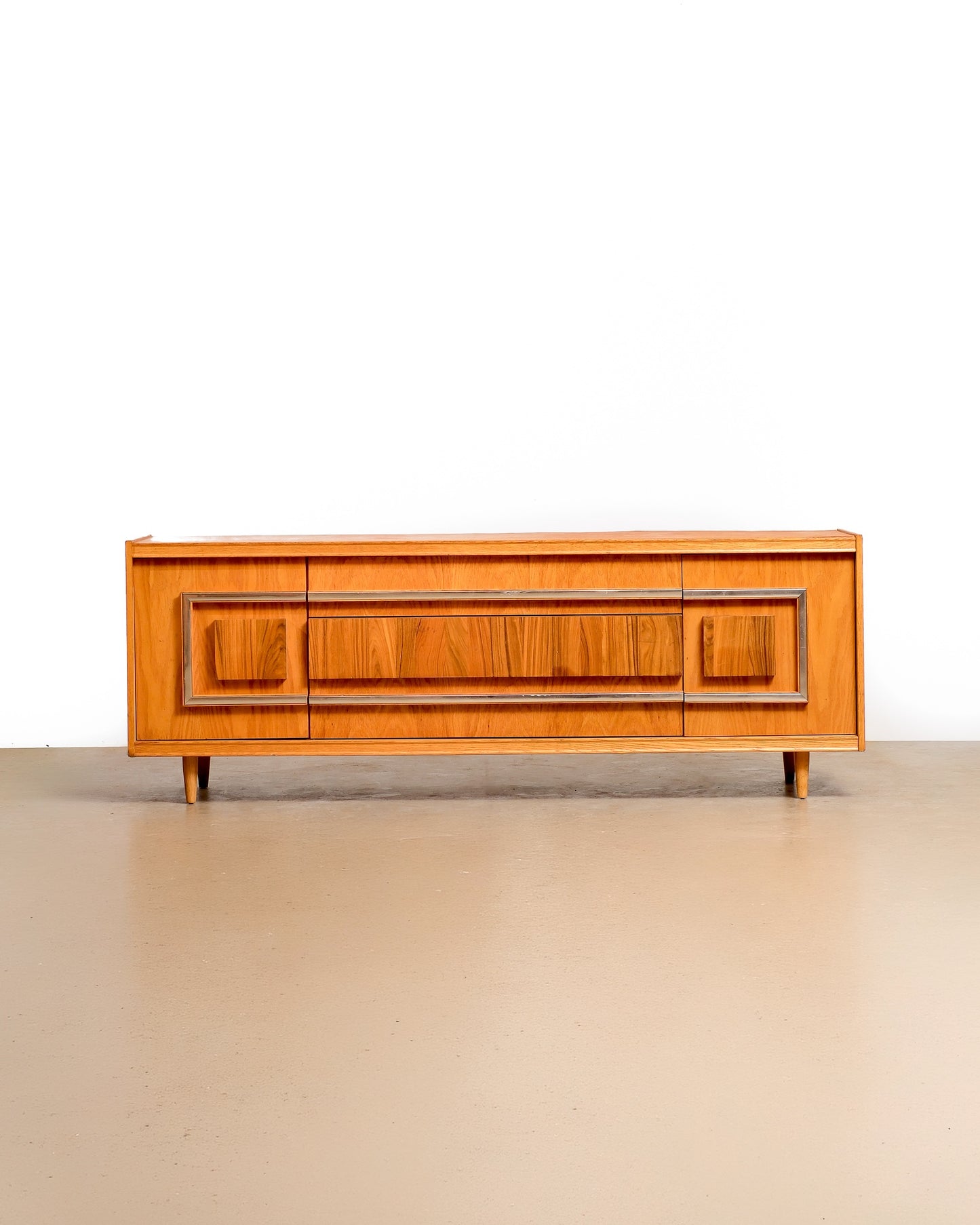 MCM Vintage Oak & Rosewood Credenza