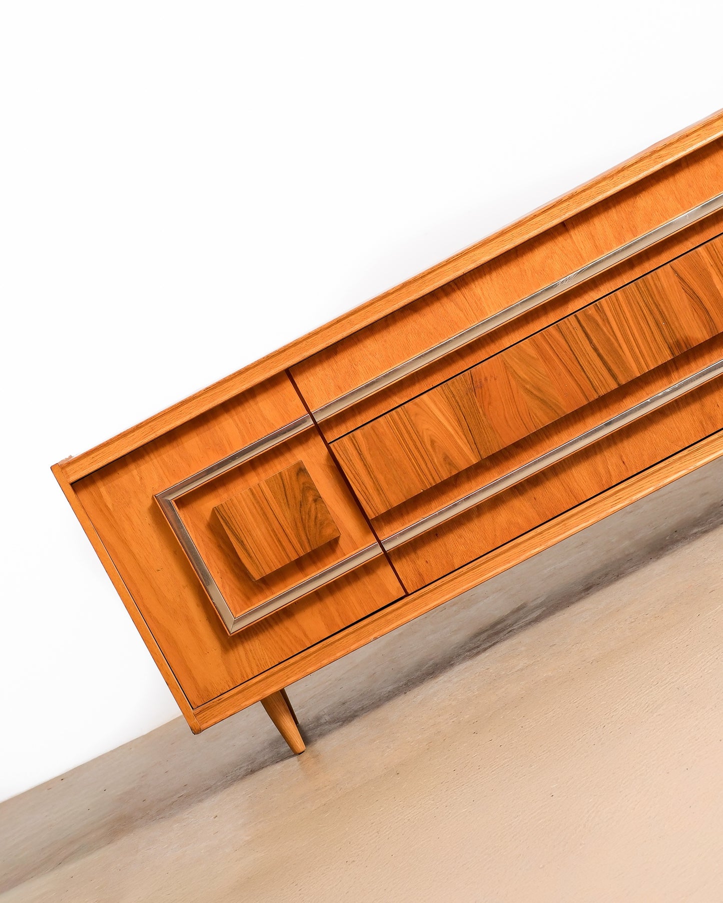 MCM Vintage Oak & Rosewood Credenza