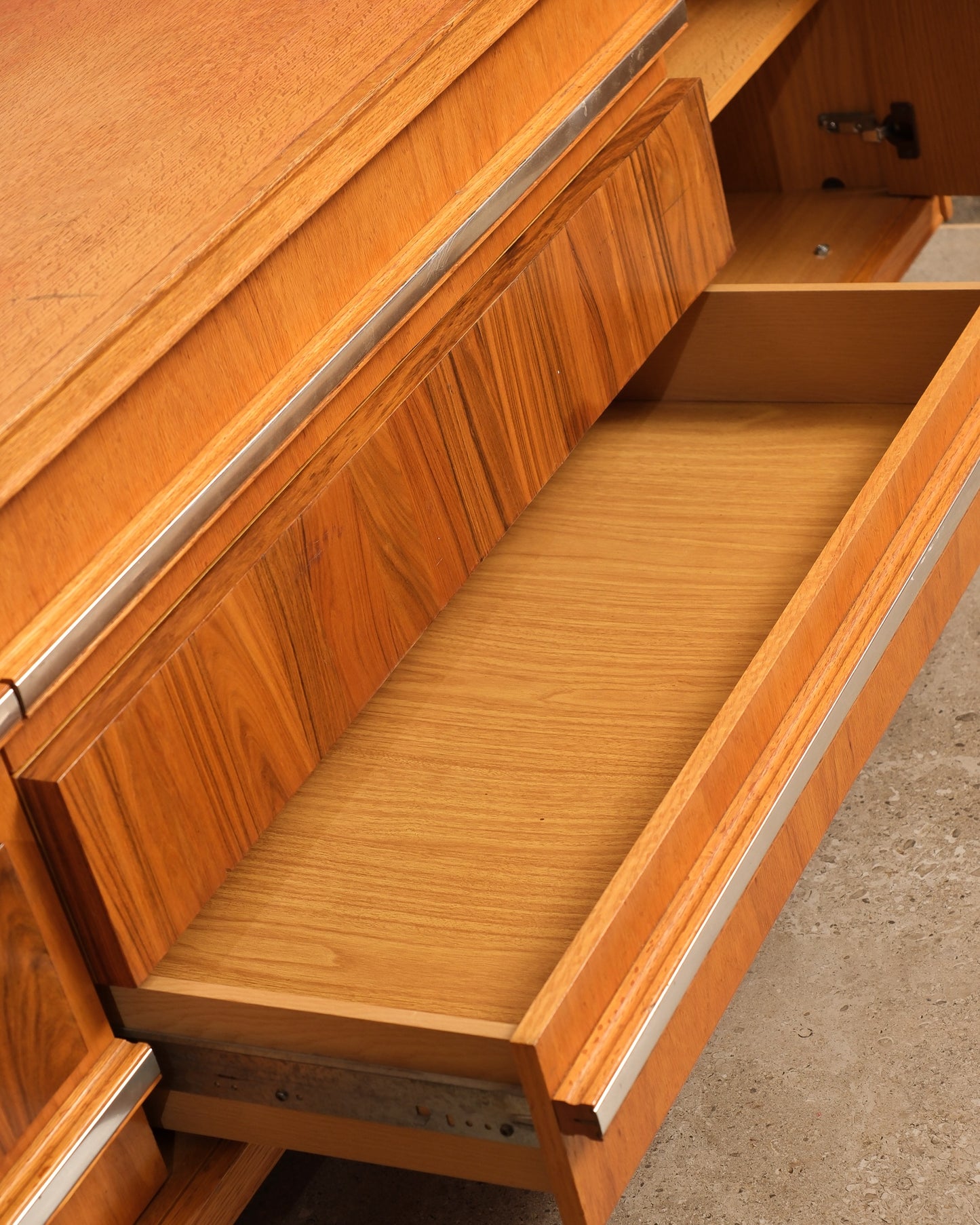 MCM Vintage Oak & Rosewood Credenza