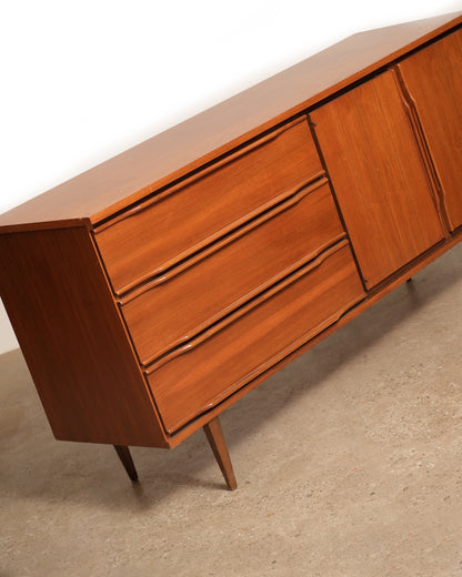 MCM Modernist Restored Walnut Sideboard