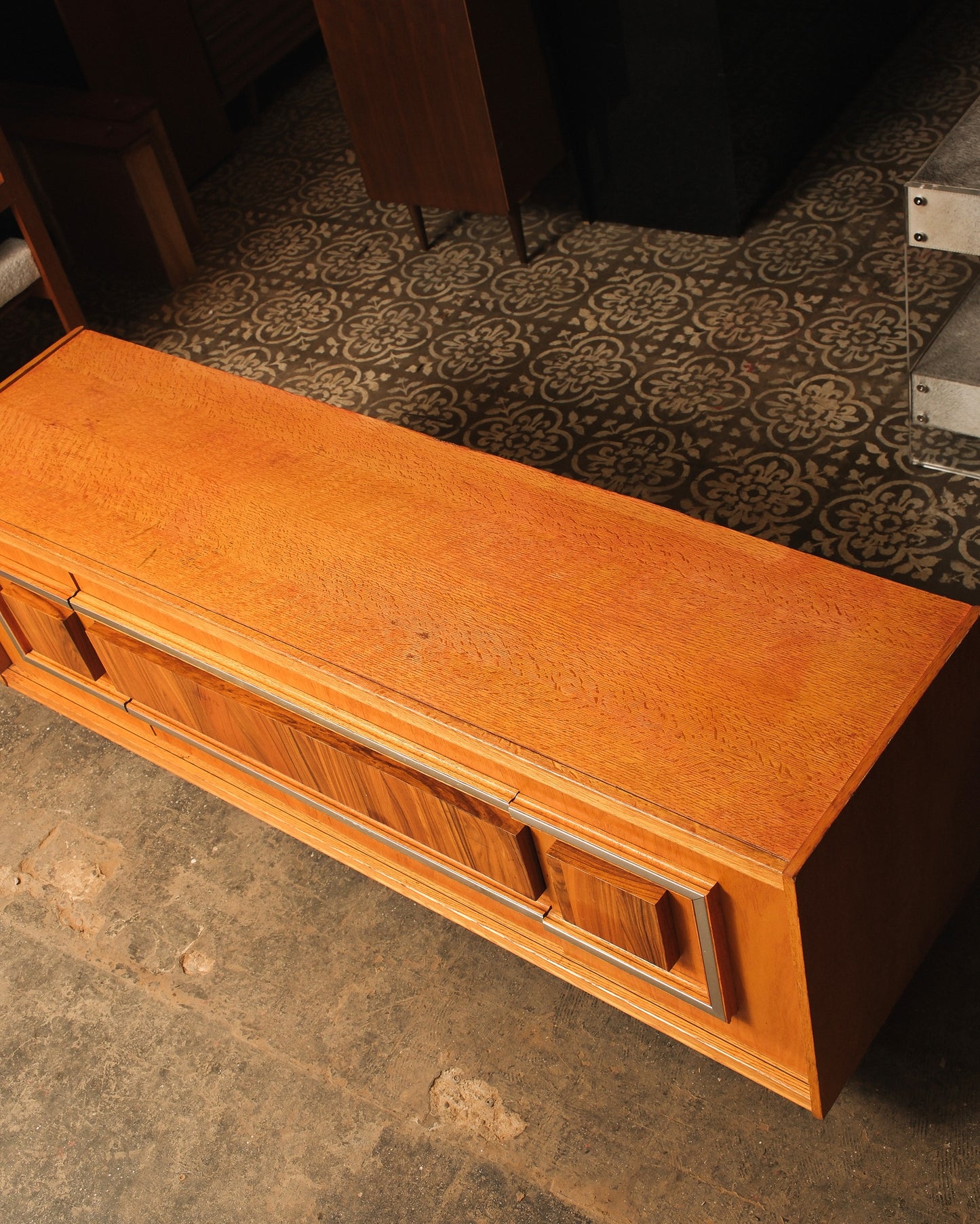 MCM Vintage Oak & Rosewood Credenza