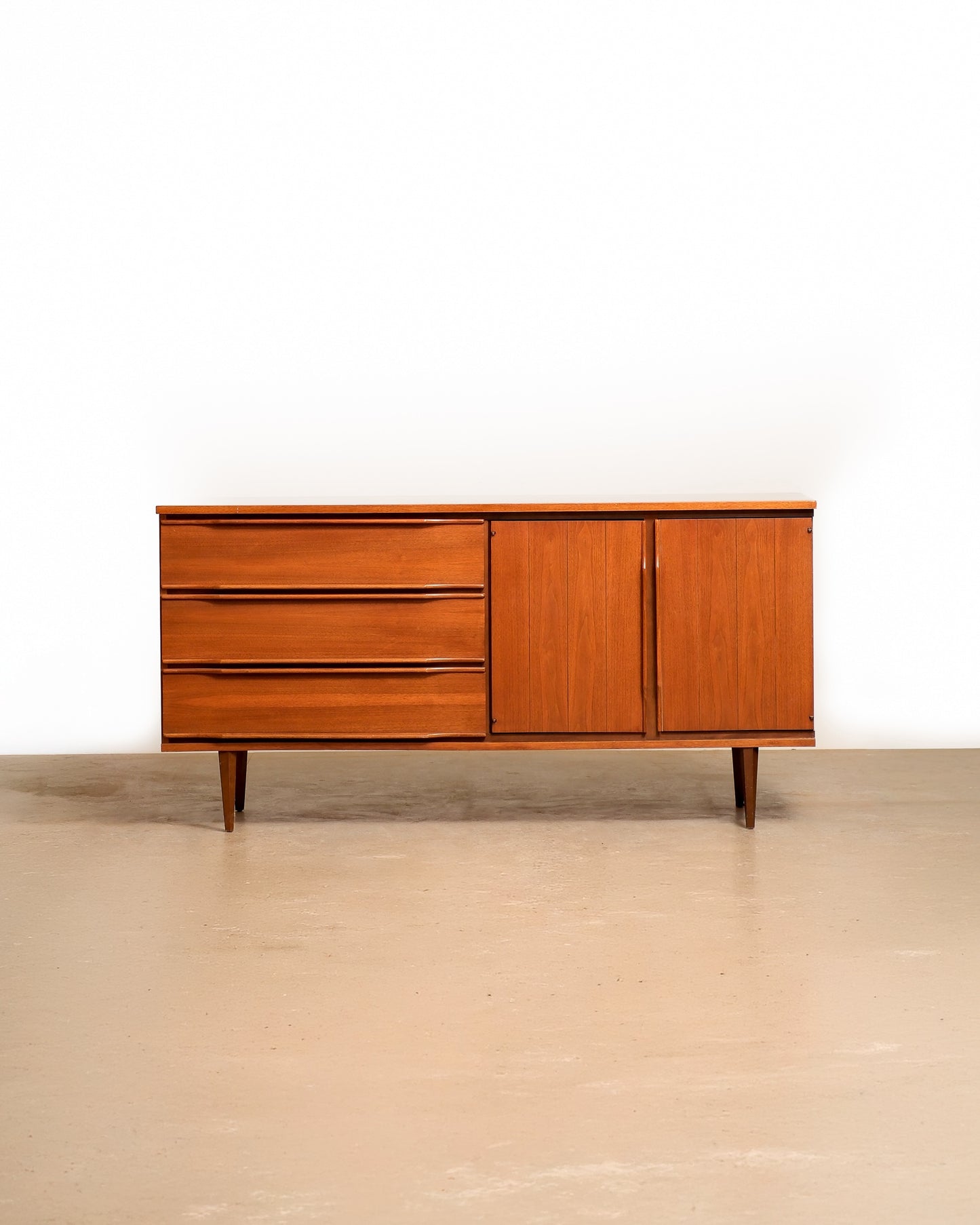 MCM Modernist Restored Walnut Sideboard