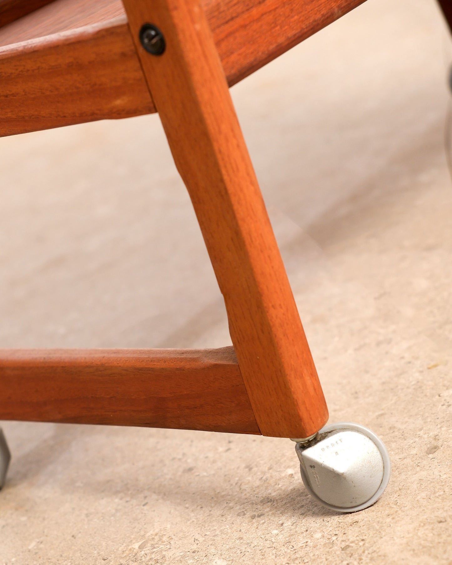 MCM Teak Bar Cart by Holger Georg Jensen for Tønder Møbelfabrik (1960s)