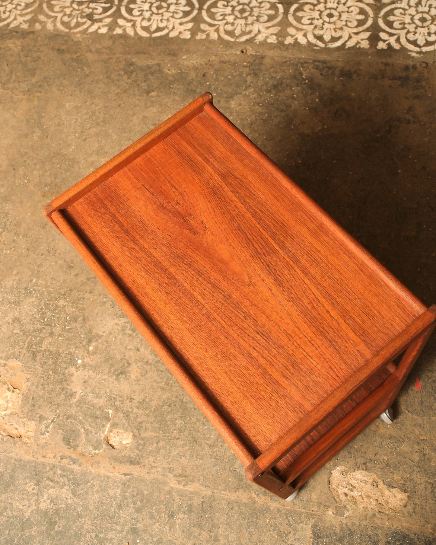 MCM Teak Bar Cart by Holger Georg Jensen for Tønder Møbelfabrik (1960s)
