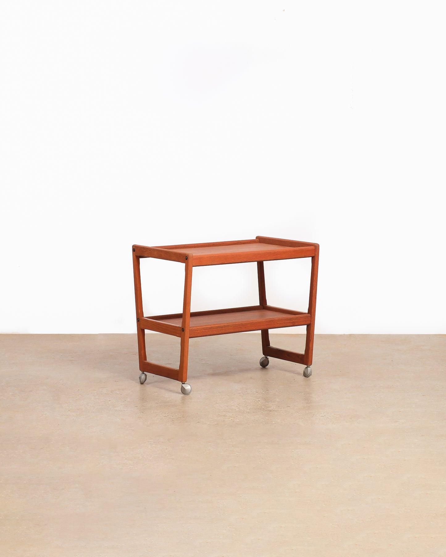 MCM Teak Bar Cart by Holger Georg Jensen for Tønder Møbelfabrik (1960s)