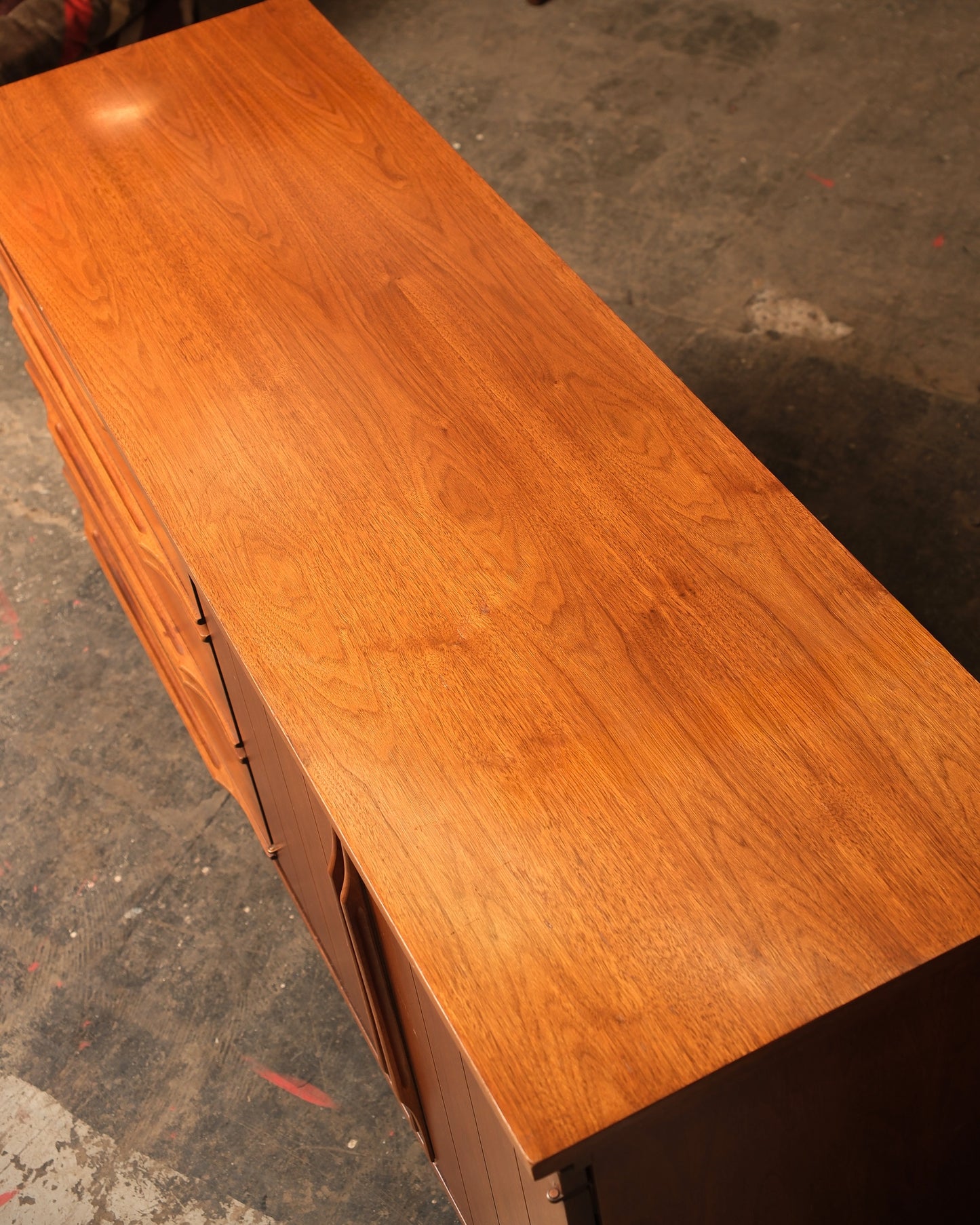 MCM Modernist Restored Walnut Sideboard