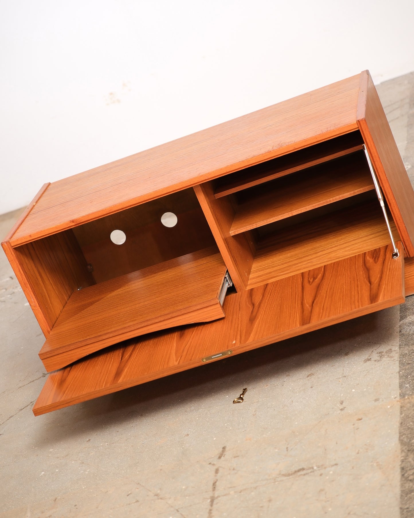 MCM Danish Teak Record Player Cabinet