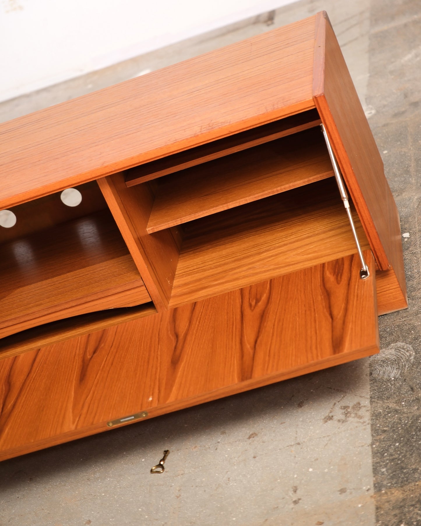 MCM Danish Teak Record Player Cabinet