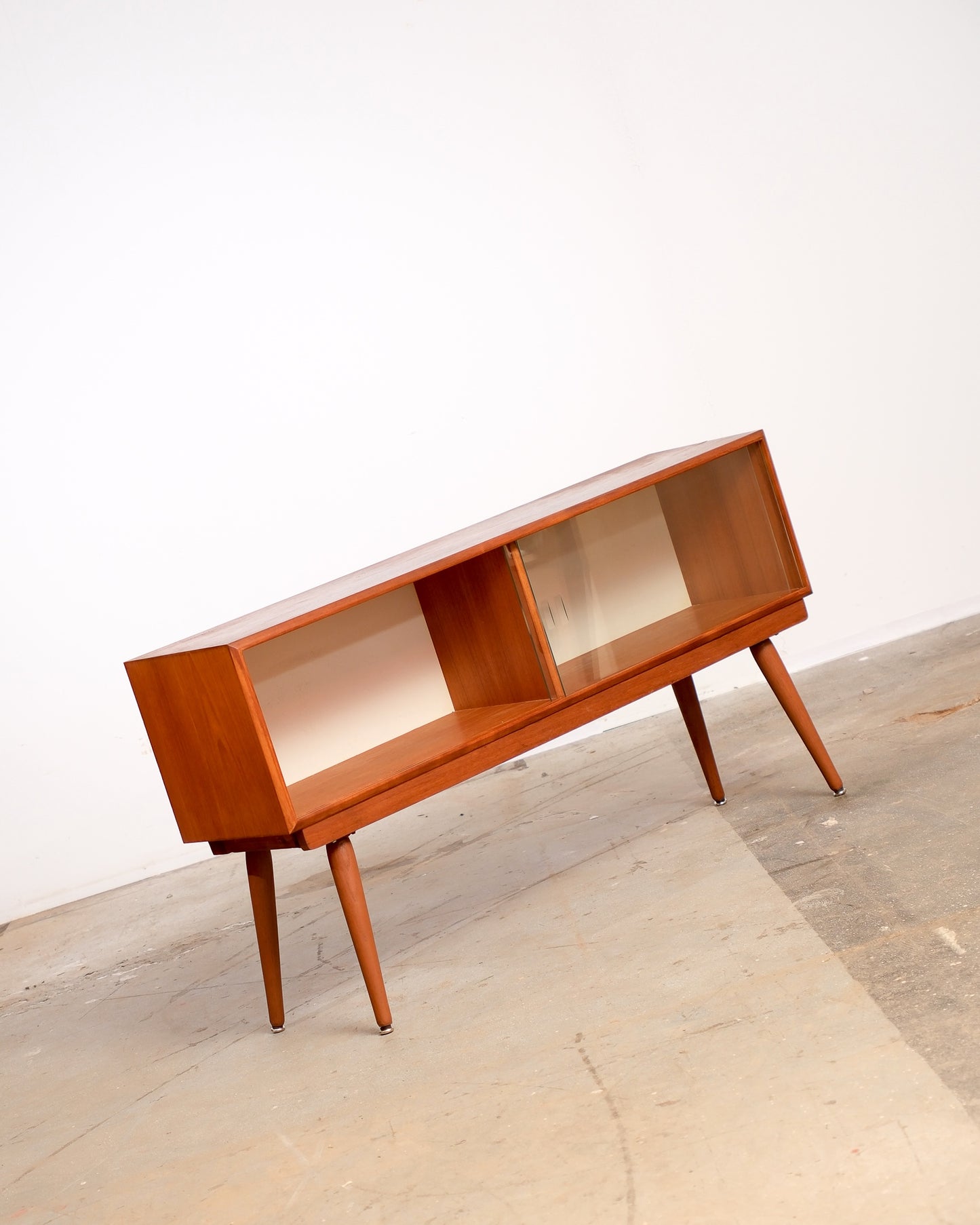 MCM Danish Teak Glass Cabinet