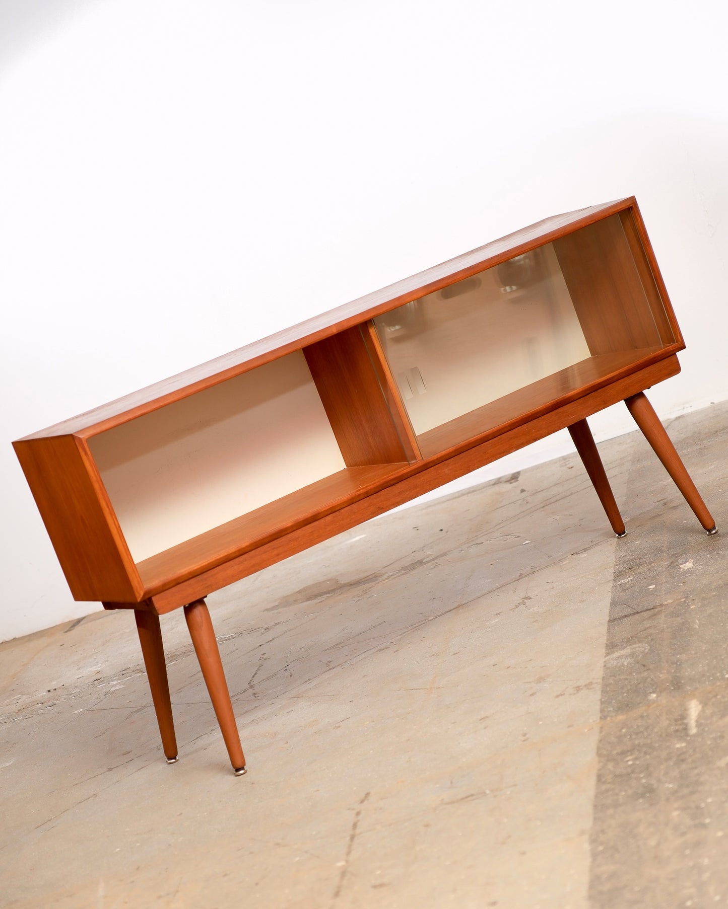 MCM Danish Teak Glass Cabinet