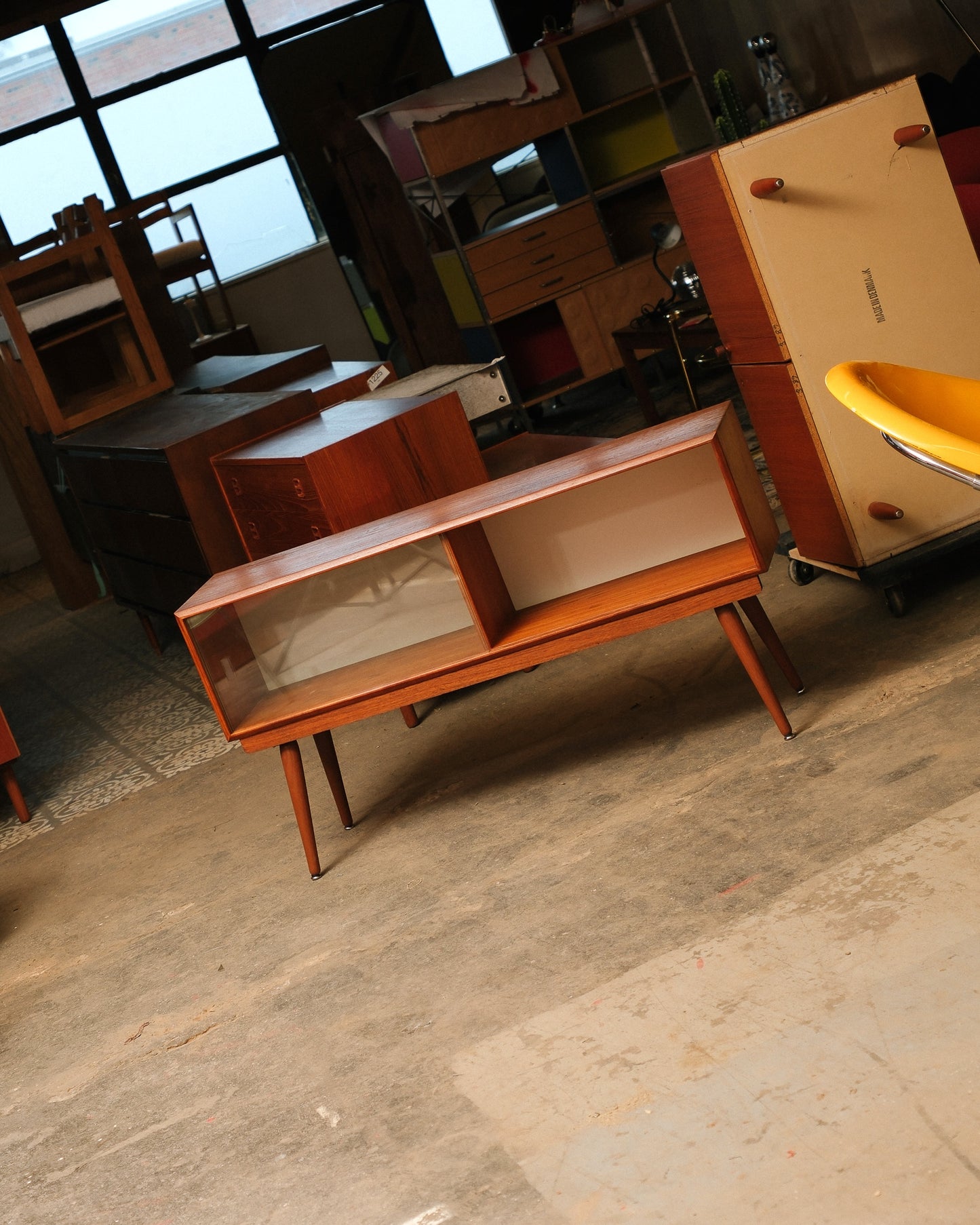 MCM Danish Teak Glass Cabinet