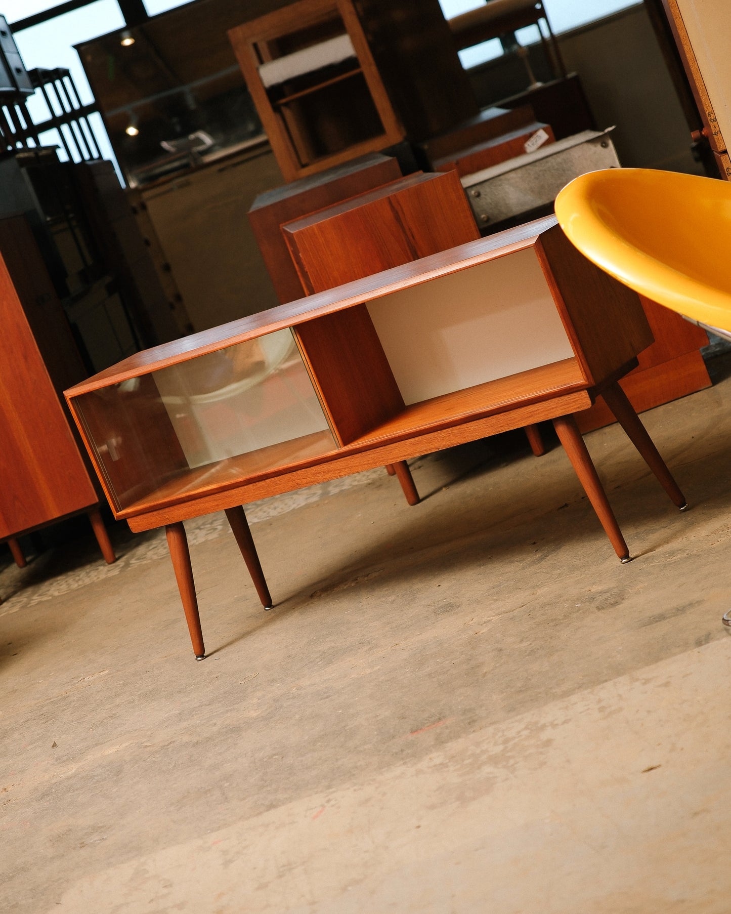 MCM Danish Teak Glass Cabinet