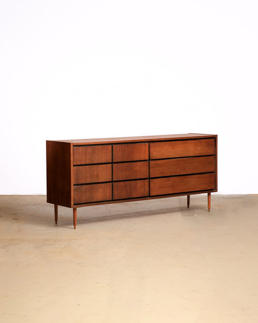 MCM Dark Walnut Dresser by Kroehler