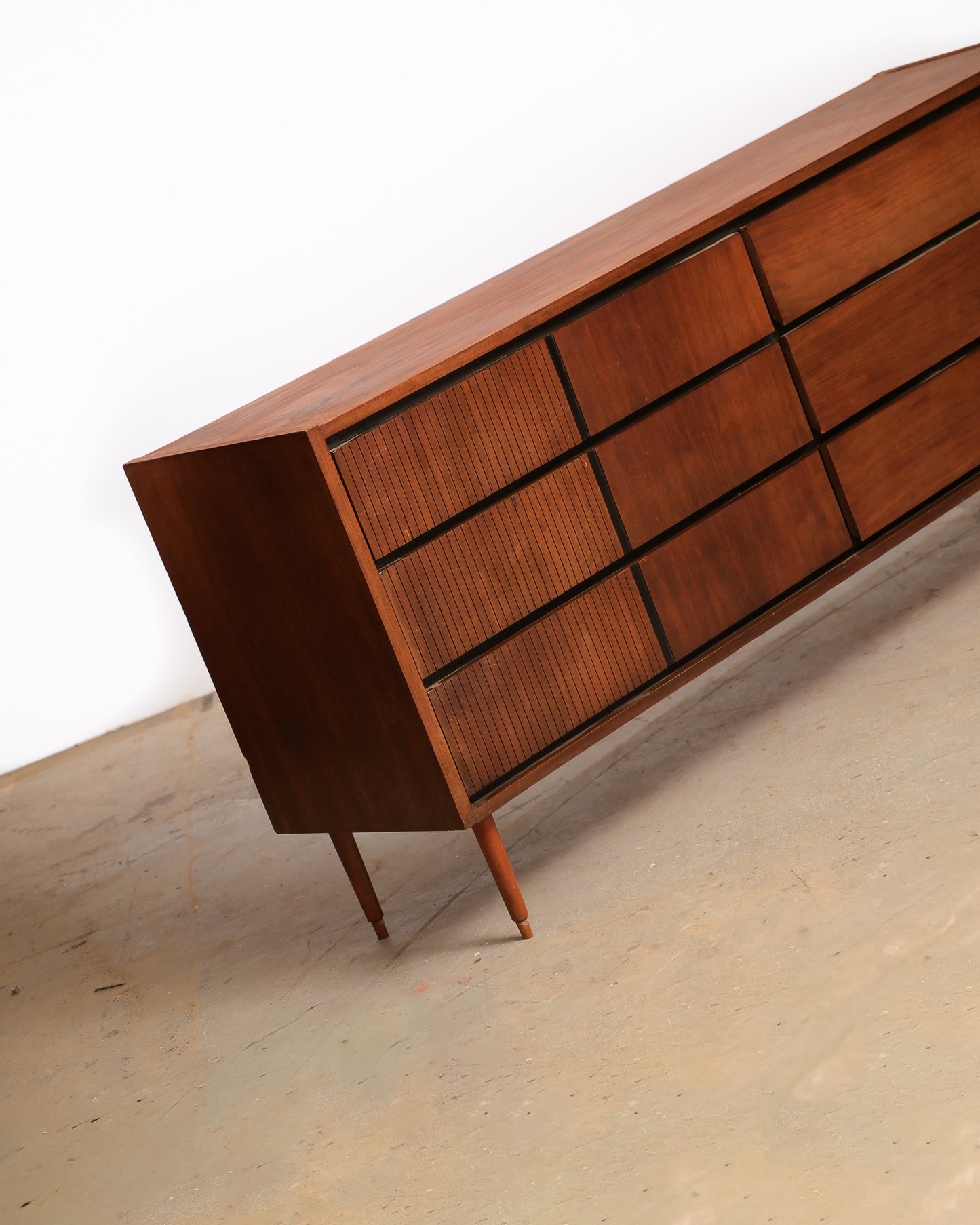 MCM Dark Walnut Dresser by Kroehler