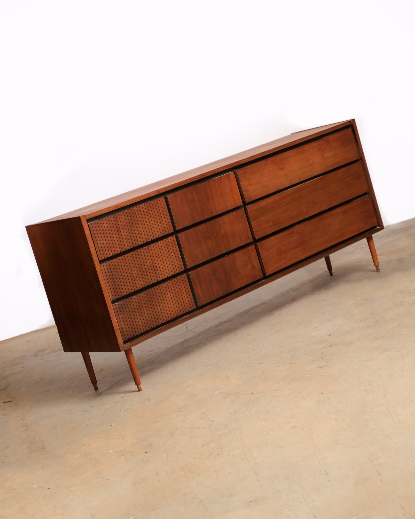 MCM Dark Walnut Dresser by Kroehler
