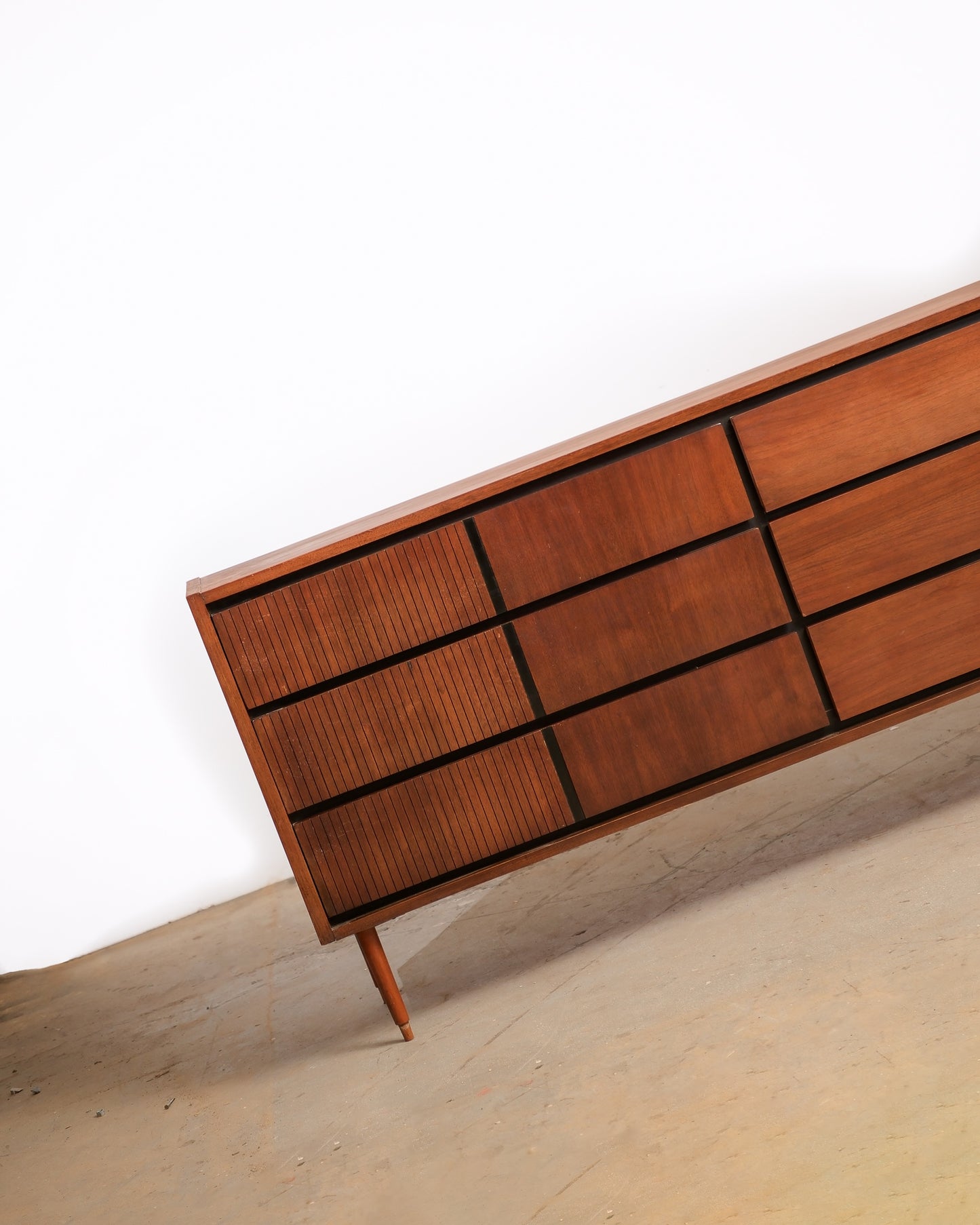 MCM Dark Walnut Dresser by Kroehler