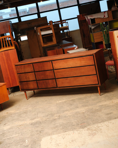 MCM Dark Walnut Dresser by Kroehler