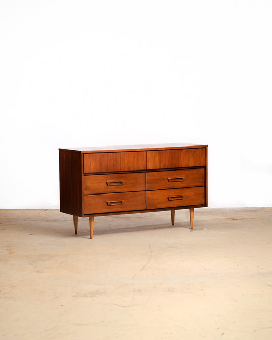 MCM Dark Walnut Dresser by Vic art (1968)
