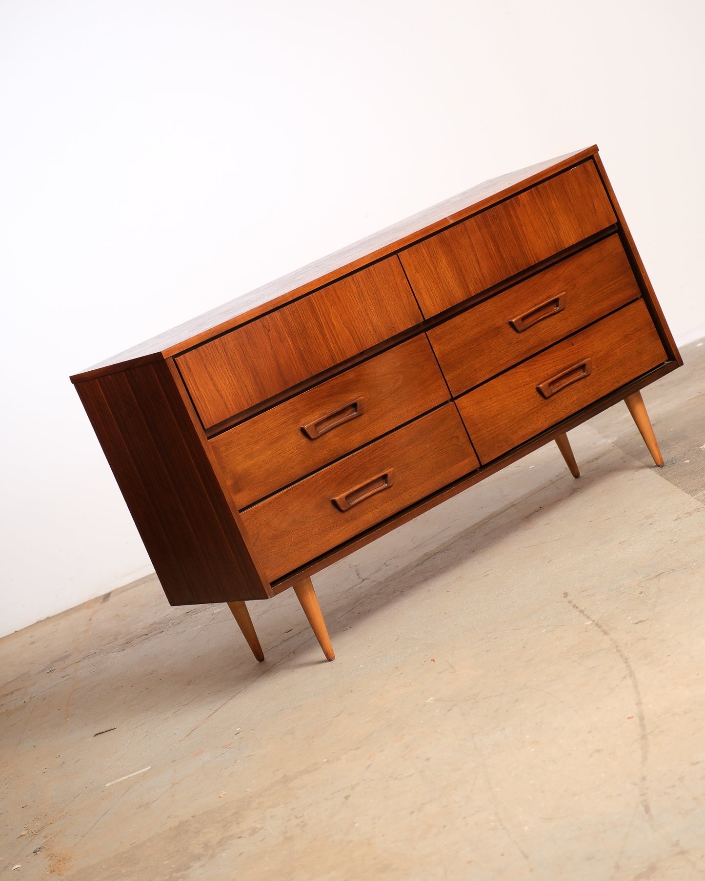 MCM Dark Walnut Dresser by Vic art (1968)