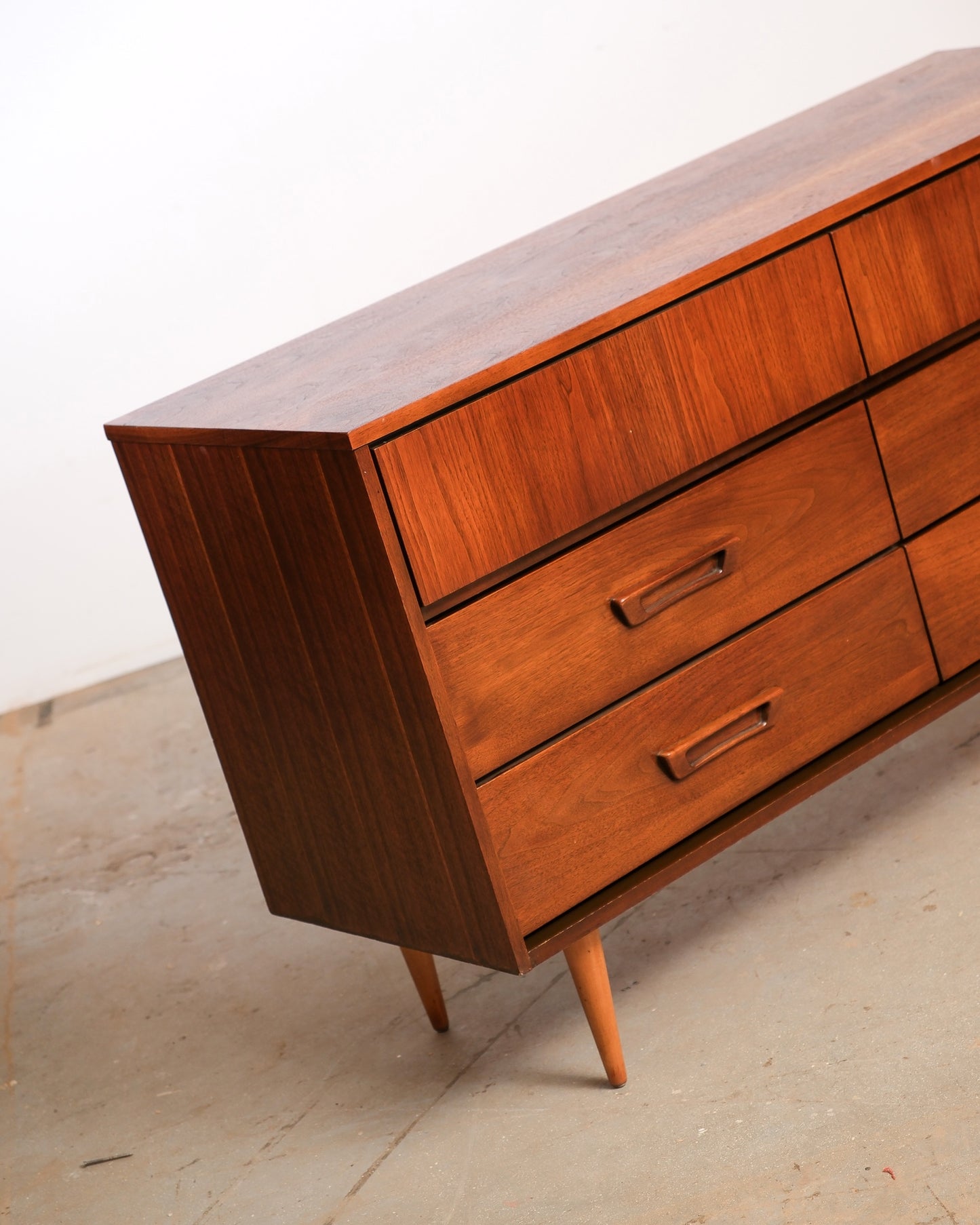 MCM Dark Walnut Dresser by Vic art (1968)