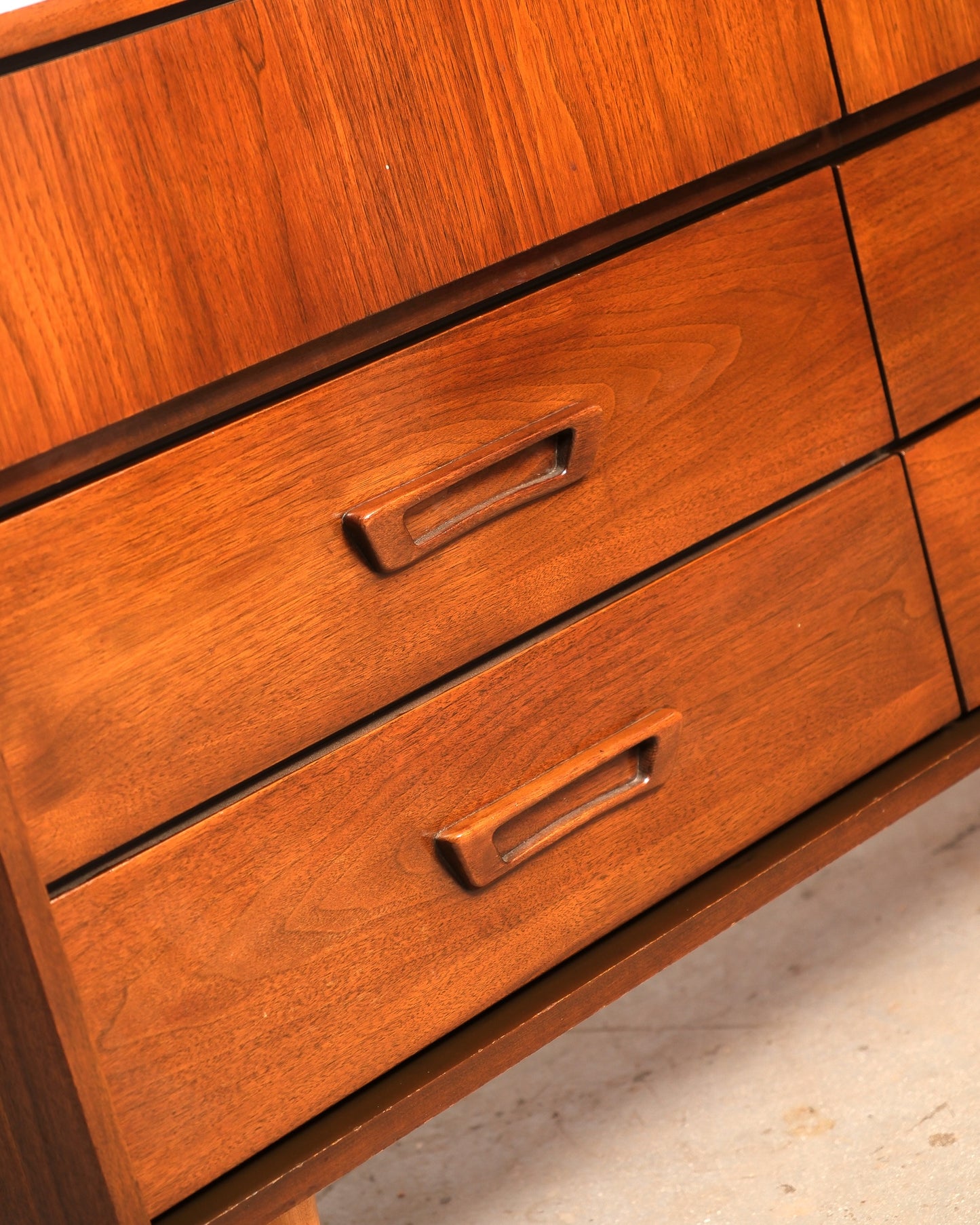 MCM Dark Walnut Dresser by Vic art (1968)
