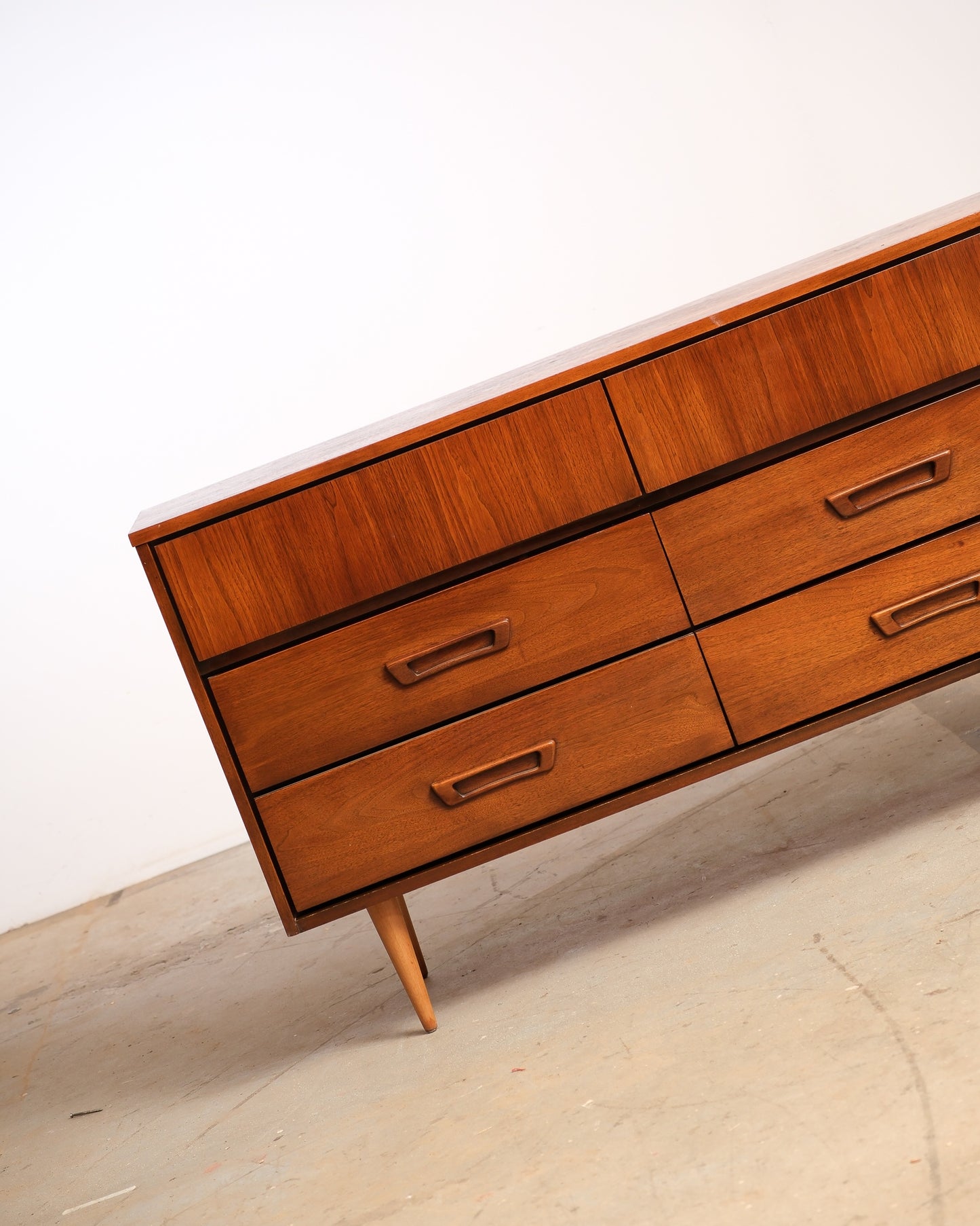 MCM Dark Walnut Dresser by Vic art (1968)
