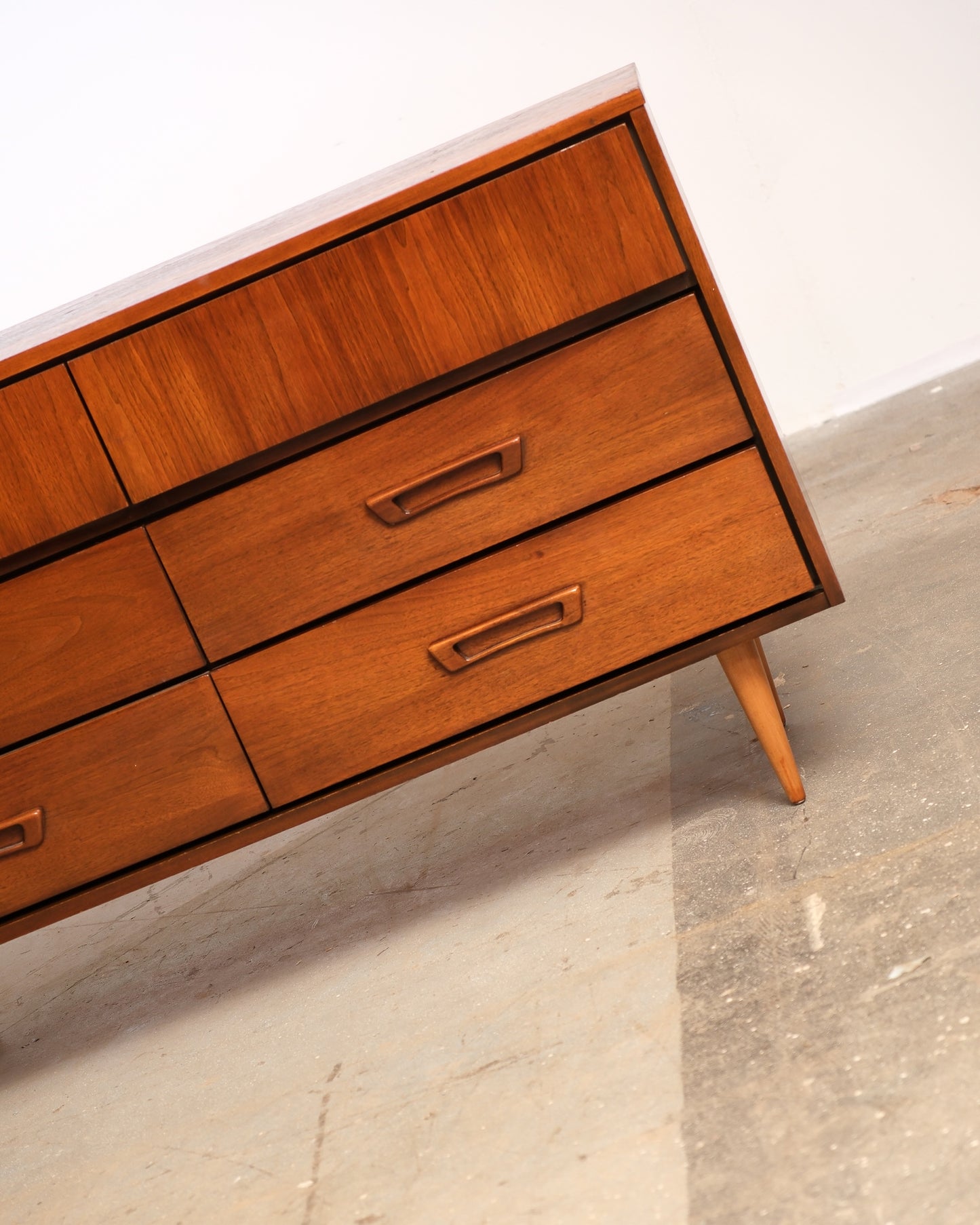 MCM Dark Walnut Dresser by Vic art (1968)