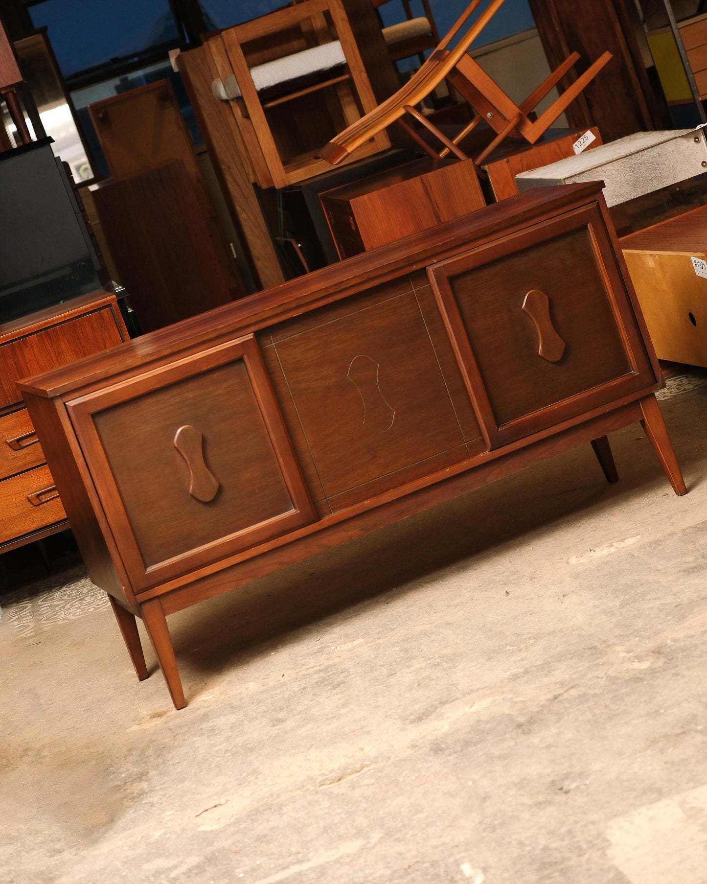 MCM Dark Walnut Credenza