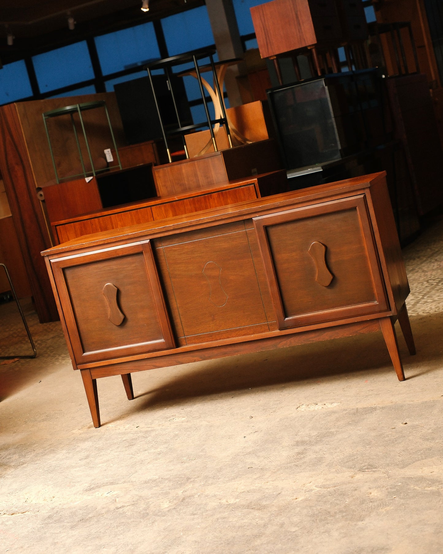 MCM Dark Walnut Credenza