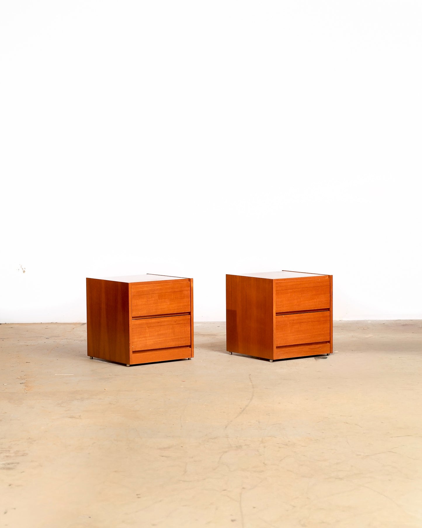 MCM Teak Nightstand Set