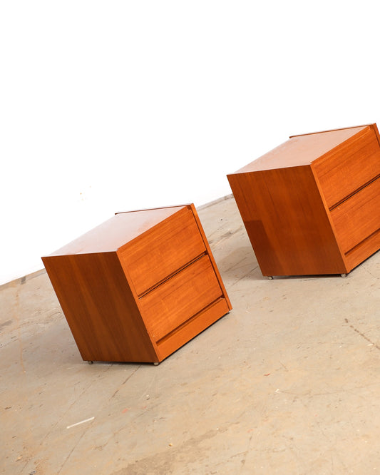 MCM Teak Nightstand Set