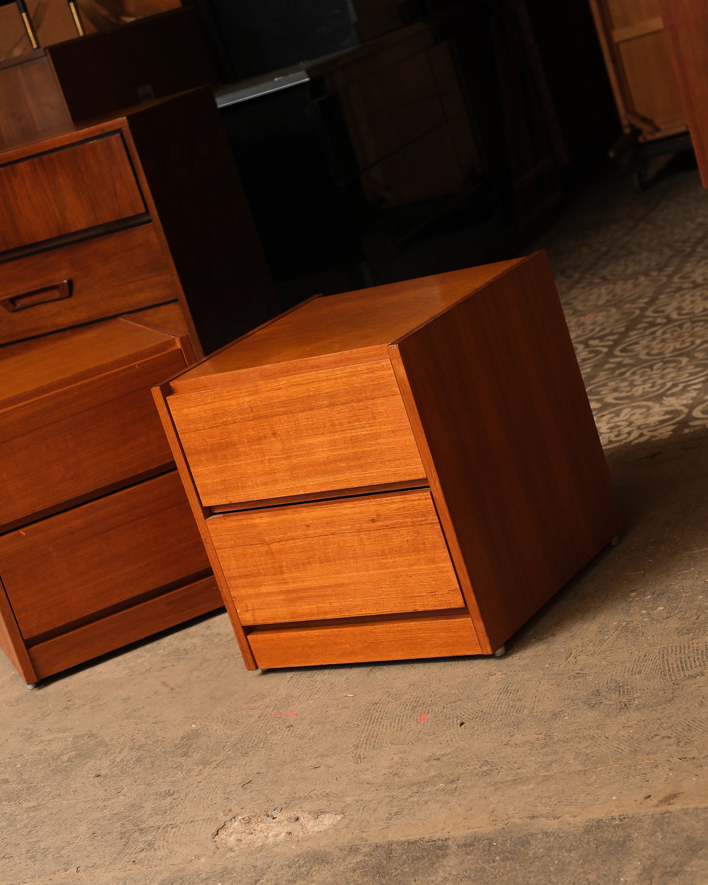 MCM Teak Nightstand Set