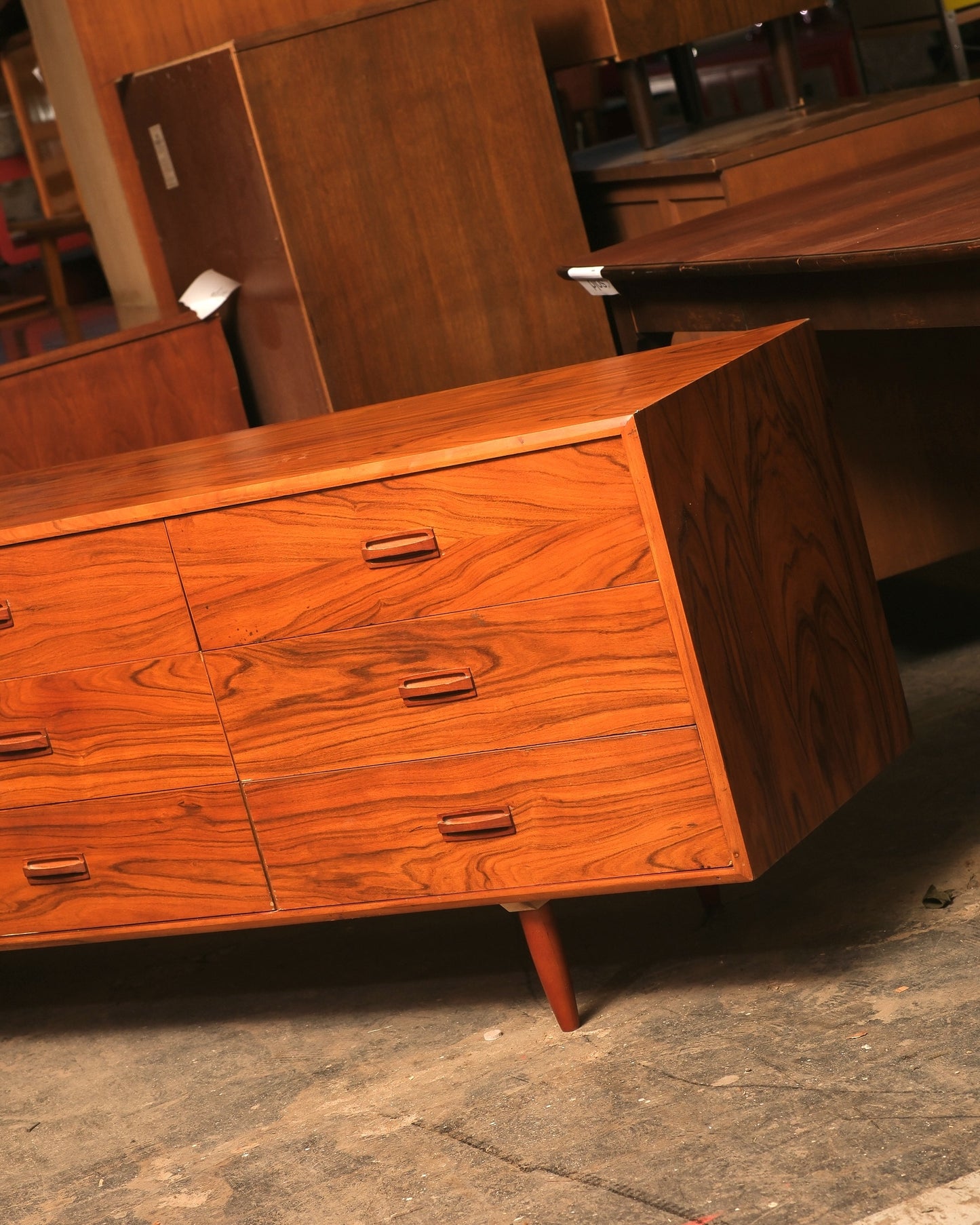 MCM Rosewood 9-Drawer Dresser