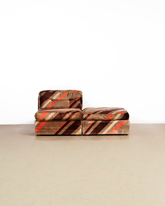 Vintage Modular Sofa by Luigi Tiengo for Cimon (1974)