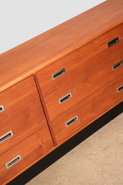 MCM Teak Black Base Contemporary Dresser