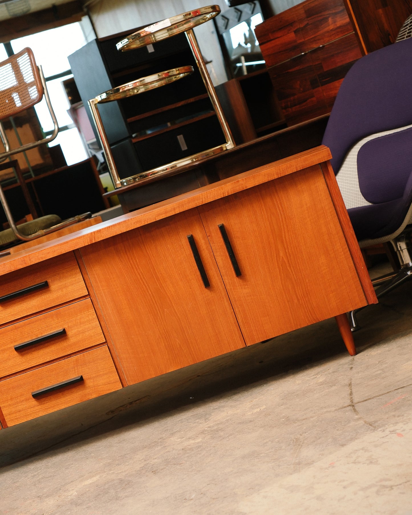 MCM Teak Minimalist Credenza