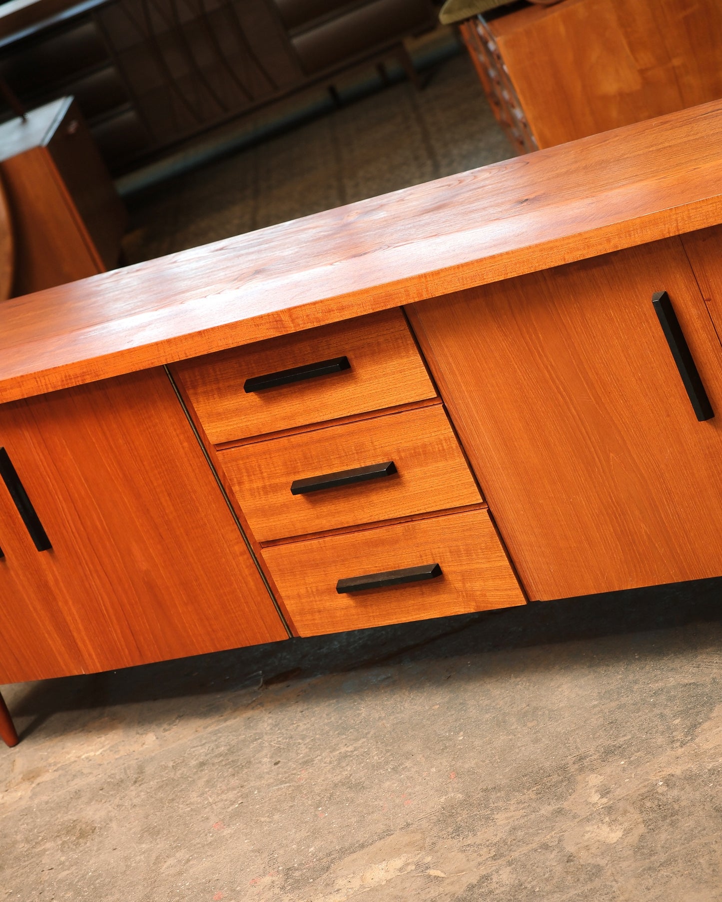MCM Teak Minimalist Credenza