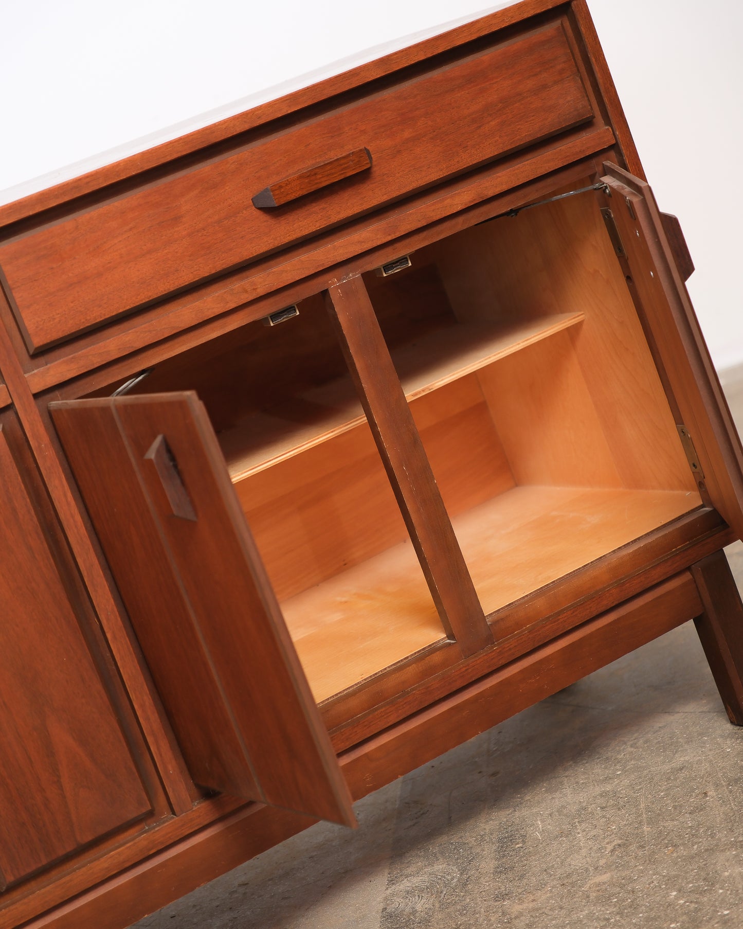 MCM Dark Walnut Credenza by HPL