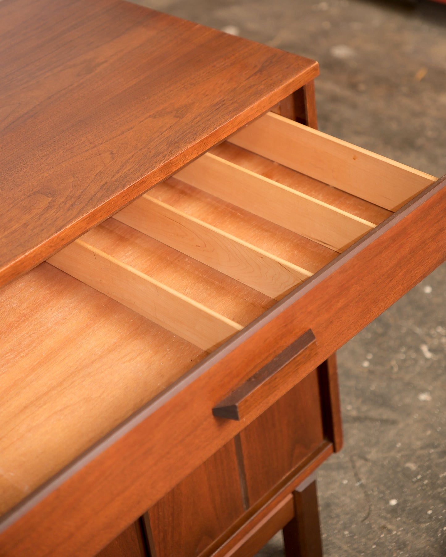 MCM Dark Walnut Credenza by HPL