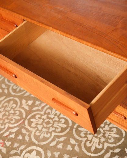 MCM Danish Teak Nine Drawer Dresser