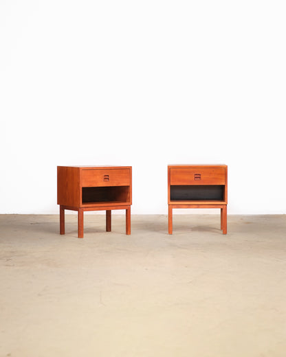 MCM Danish Teak Nightstand Set
