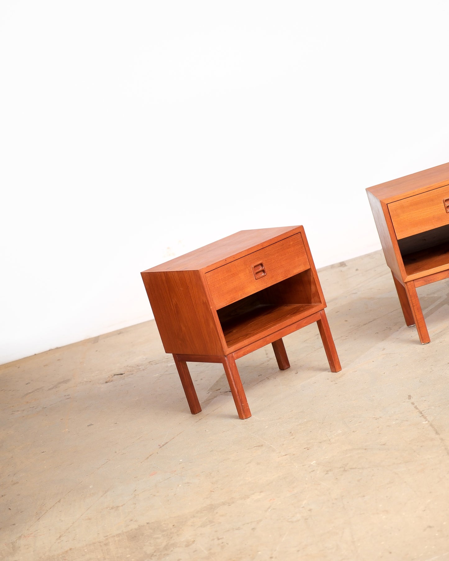 MCM Danish Teak Nightstand Set