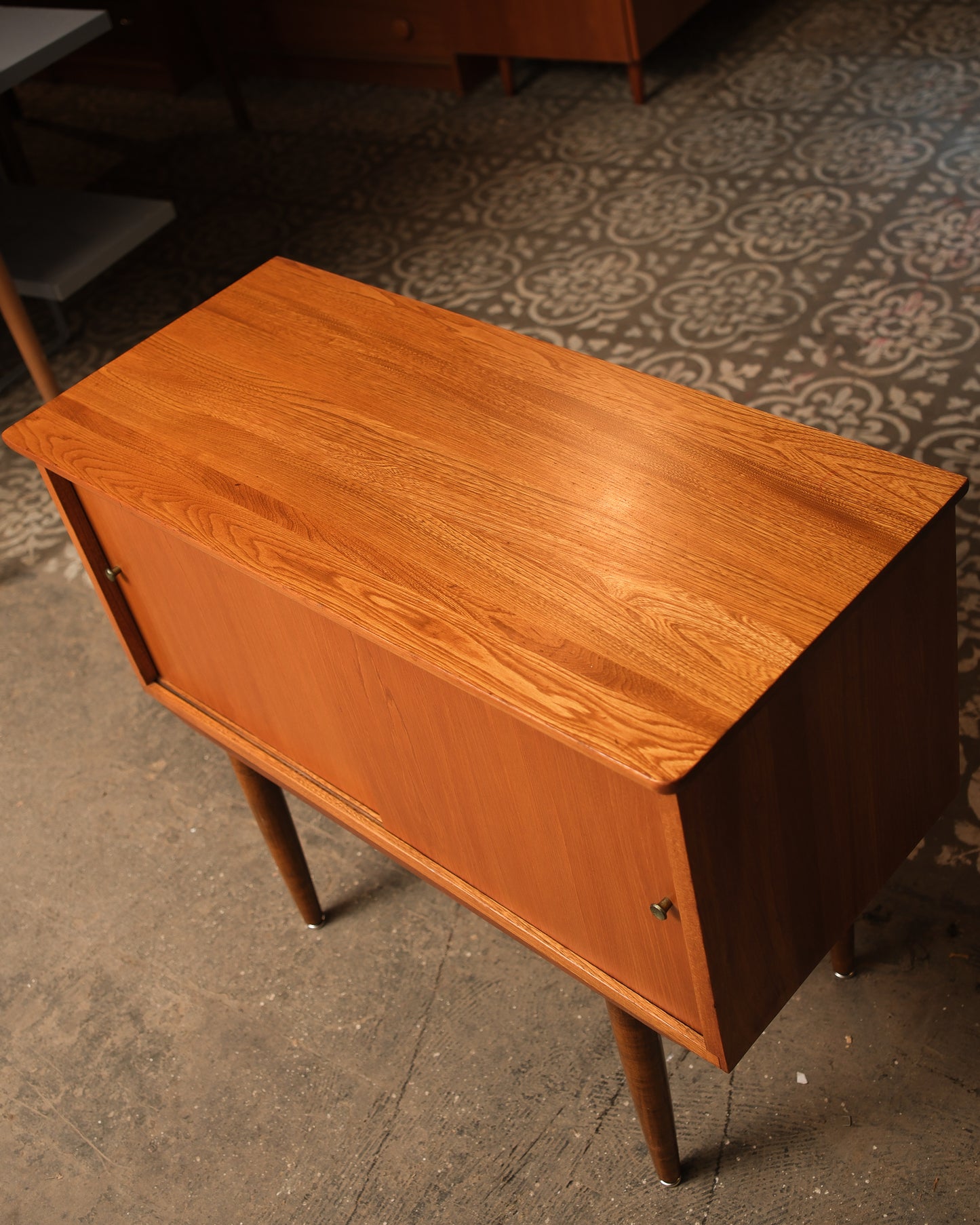 MCM Teak Record Cabinet