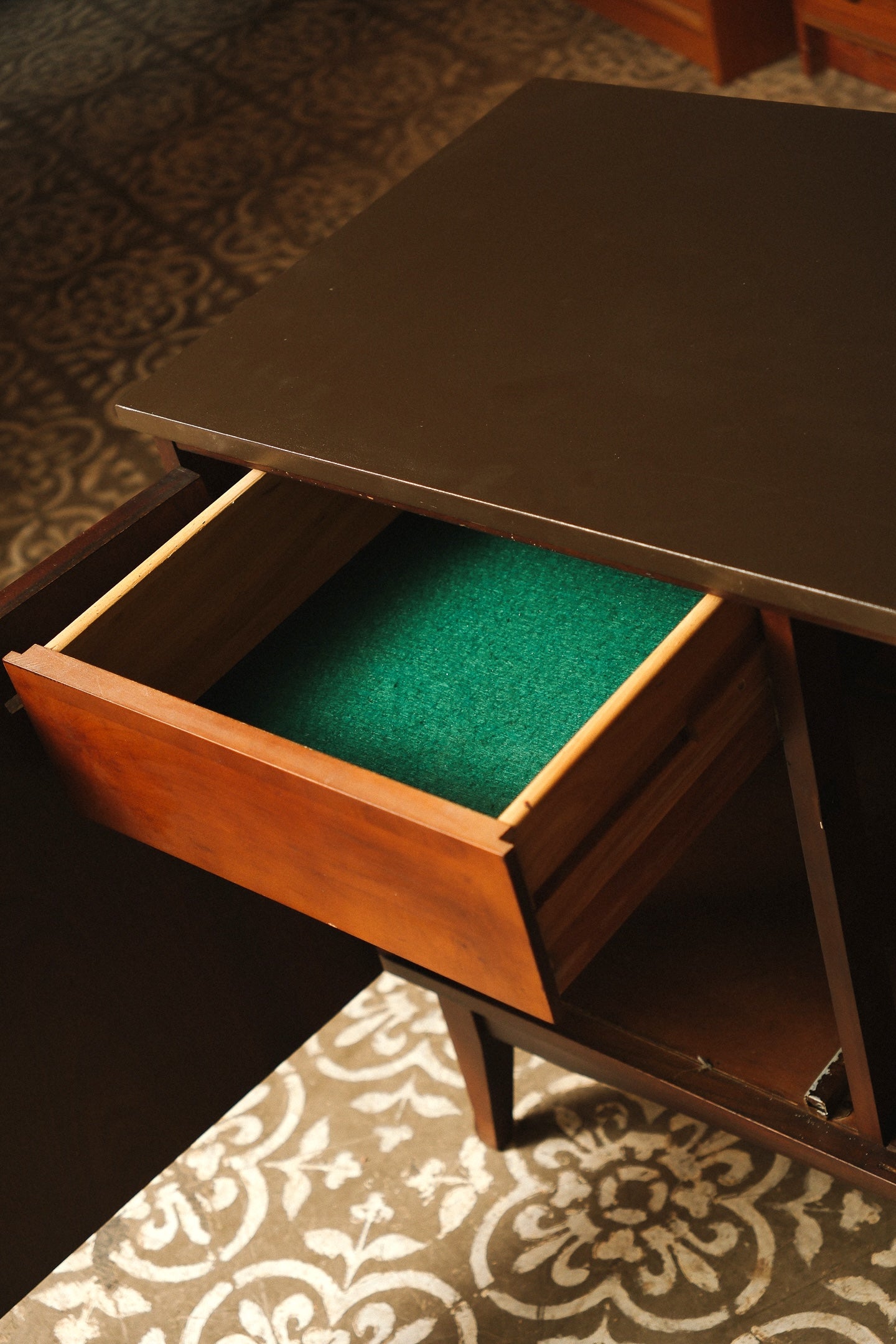 MCM Walnut Buffet Credenza