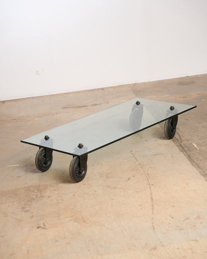 Glass Coffee Table by Gae Aulenti for Fontana Arte, Italy c.1980